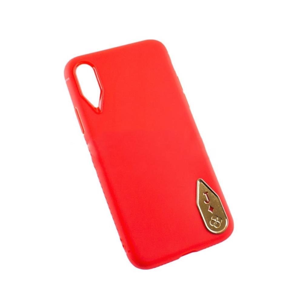 Калъф гръб Totu D Poker series за iPhone X, червен