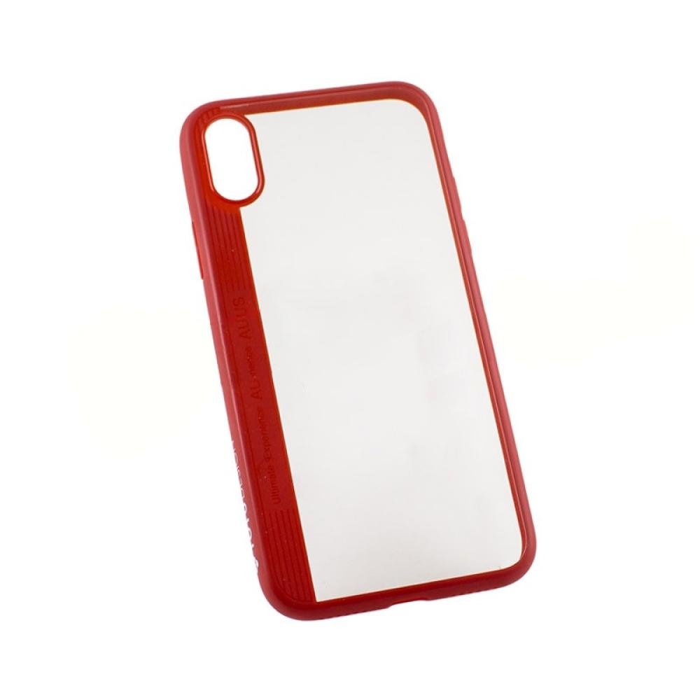 Калъф гръб Totu Design Crystal Color за iPhone X, червен