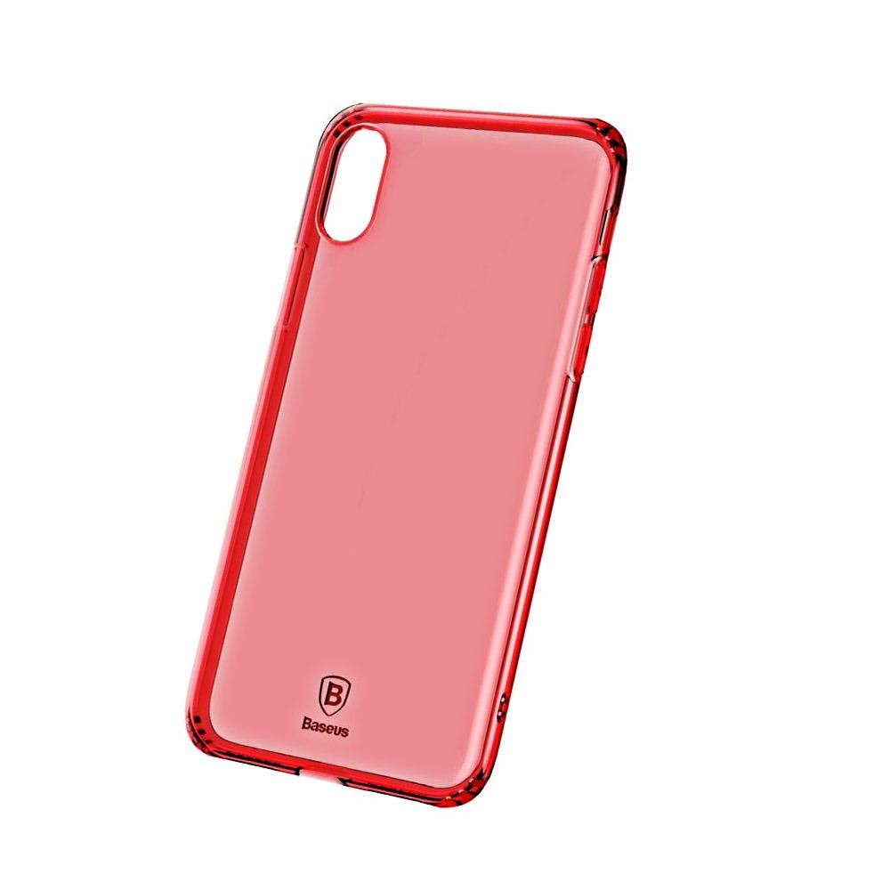 Калъф гръб Baseus Simple Anti Fall за iPhone X, червен