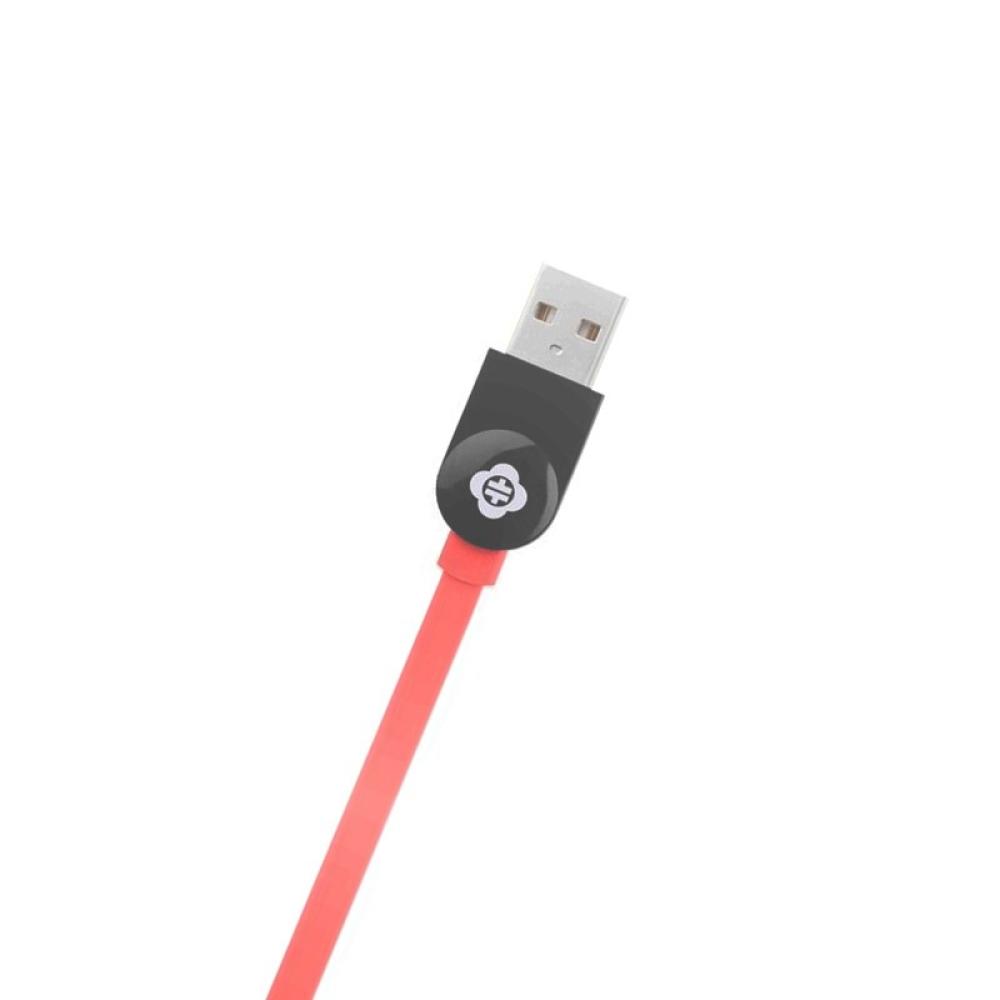 USB кабел Totu Wings 2 in 1 120см. 5G черно/червен