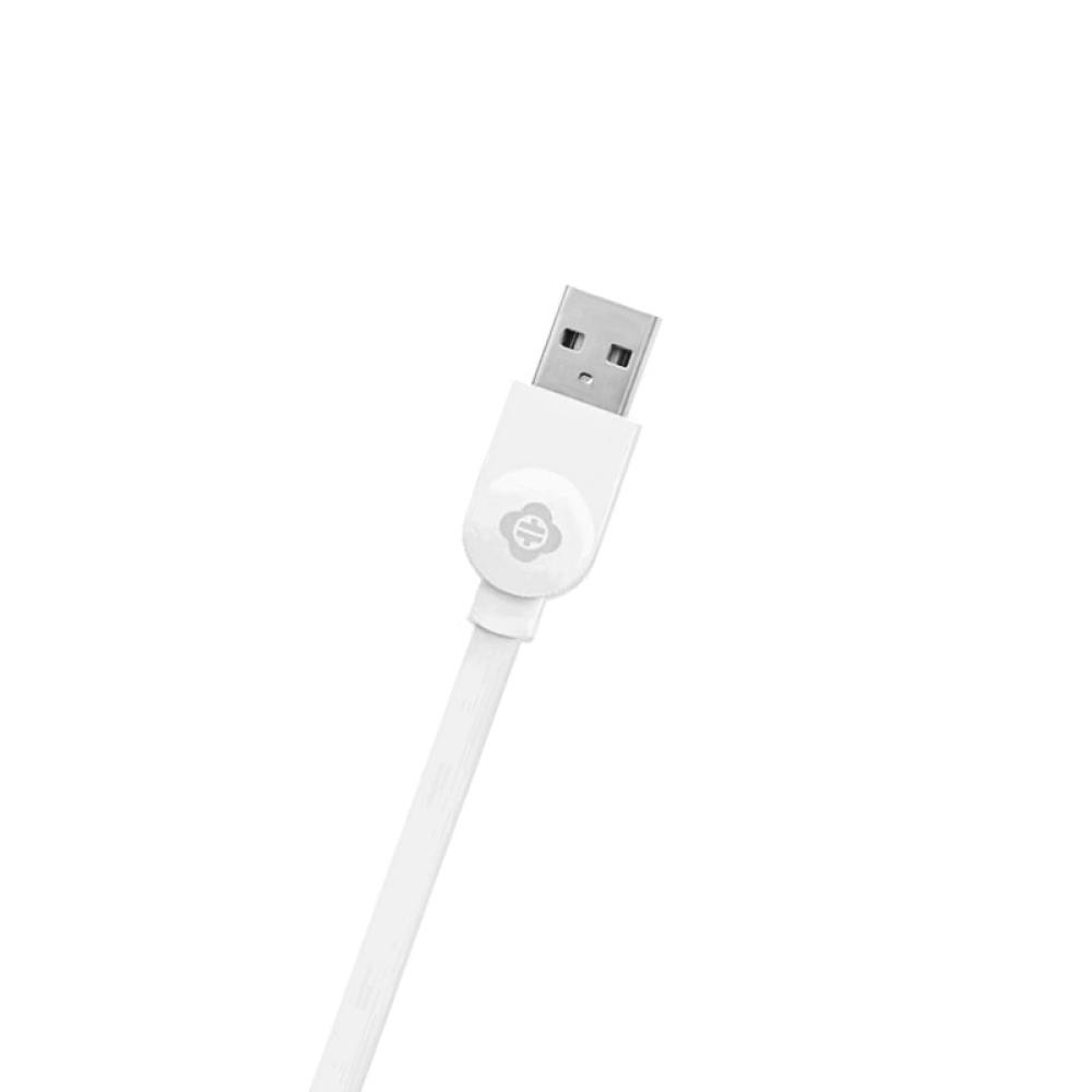 USB кабел Totu Wings 2 in 1 120см. 5G бял