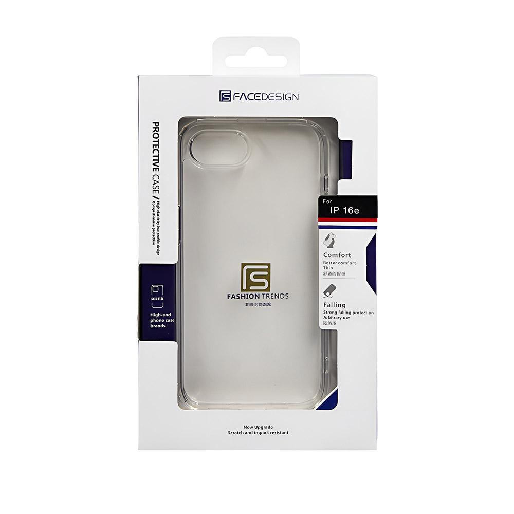 Калъф тип гръб FACEDESIGN CRYSTAL PENETRATION SERIES за iPhone 16E прозрачен
