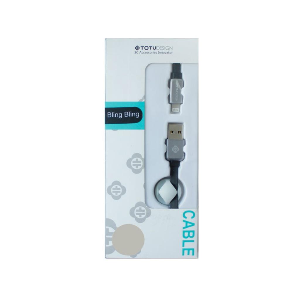 USB кабел Totu Bing Bing 120 см. 5G/6G сив