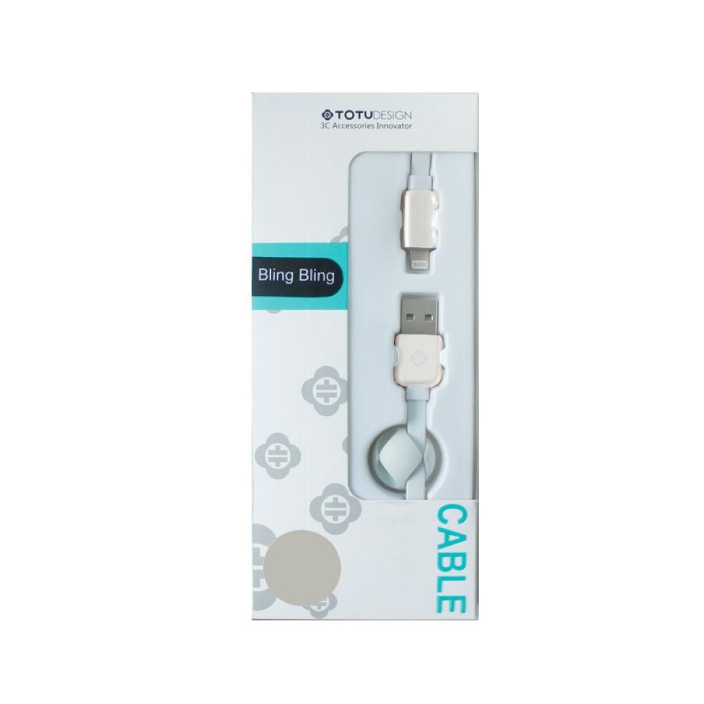 USB кабел Totu Bing Bing 180 см. 5G/6G бял