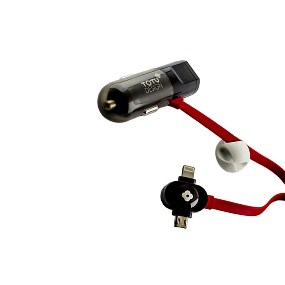 Зарядно Totu 12v с USB 5G Both Wings 2 v 1 чер/ч