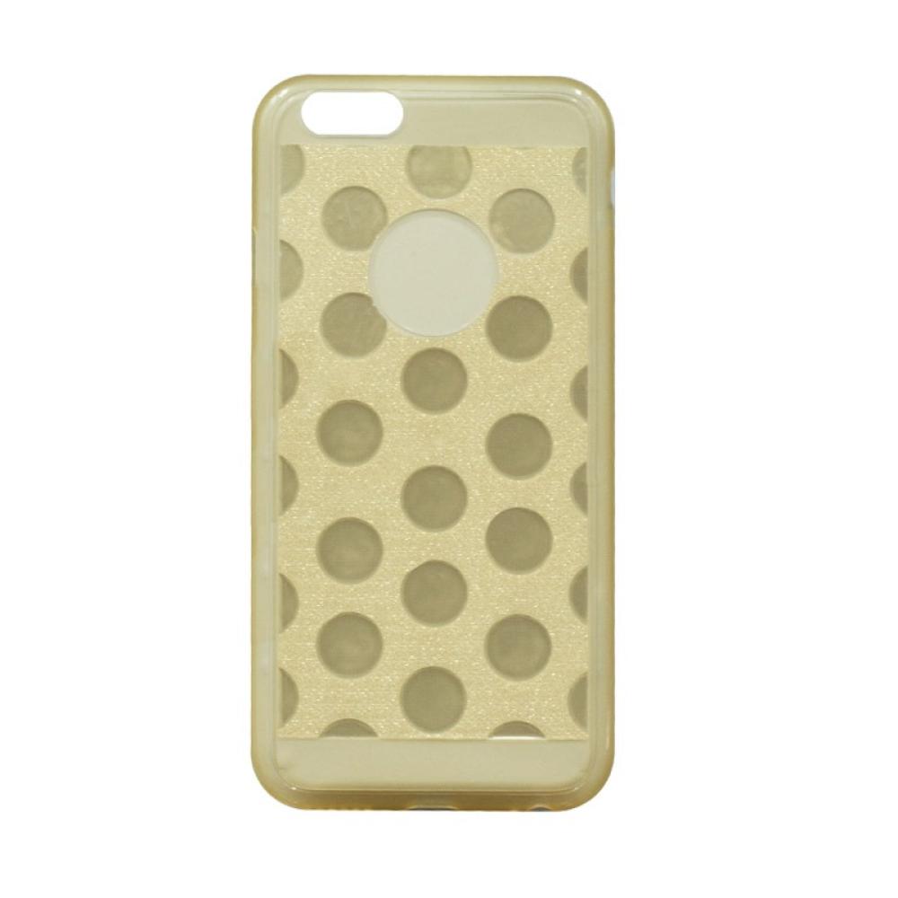 Калъф гръб Totu Design Soft Charm Honeycomb за iPhone 6 / 6S, Златен