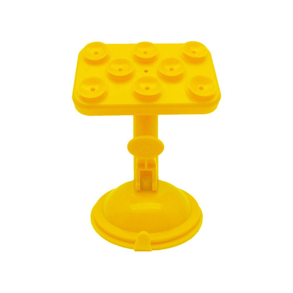 Универсална стойка Smart Spider вендузи жълта