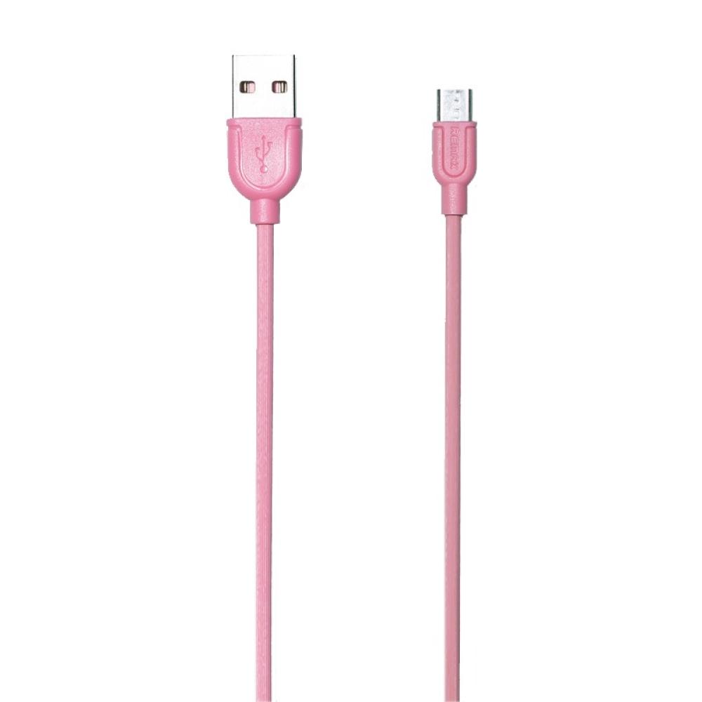 USB кабел Remax Souffle RC-031i micro розов