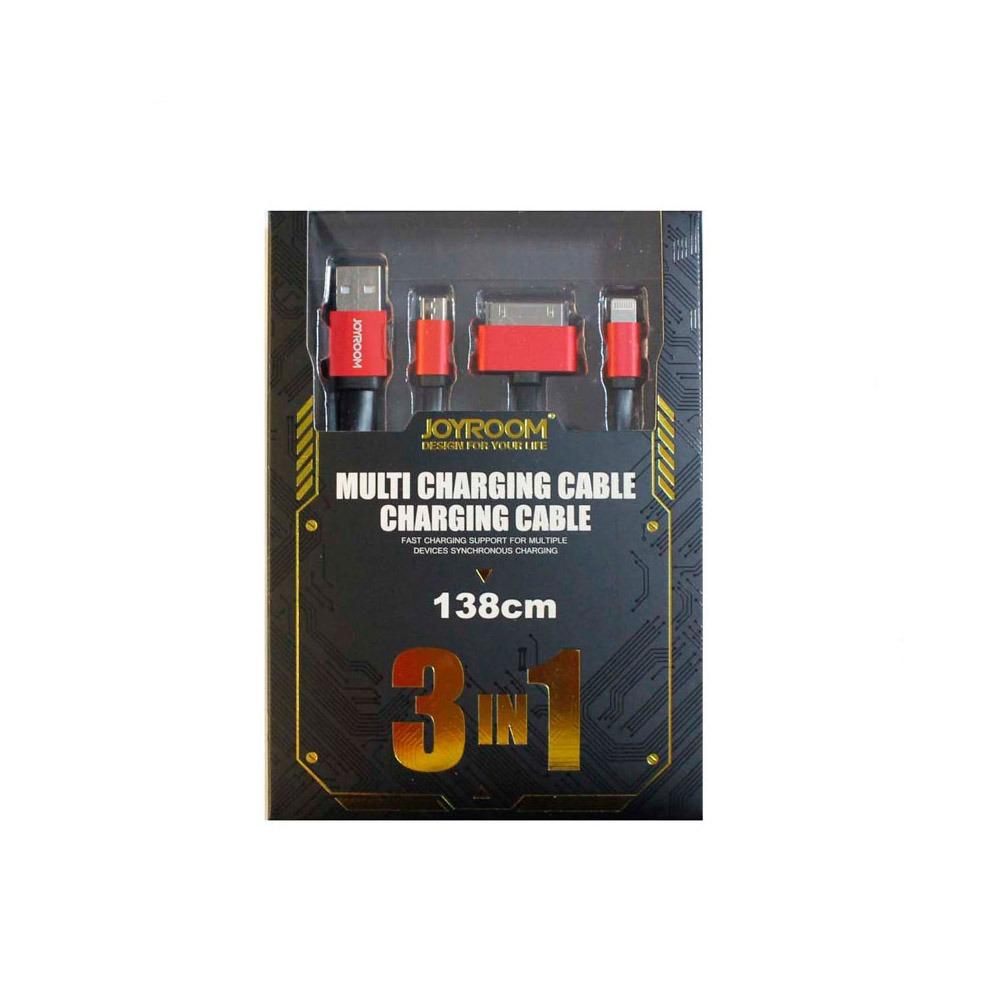 USB кабел Joyroom 3 в 1 5G / 5G / micro черен