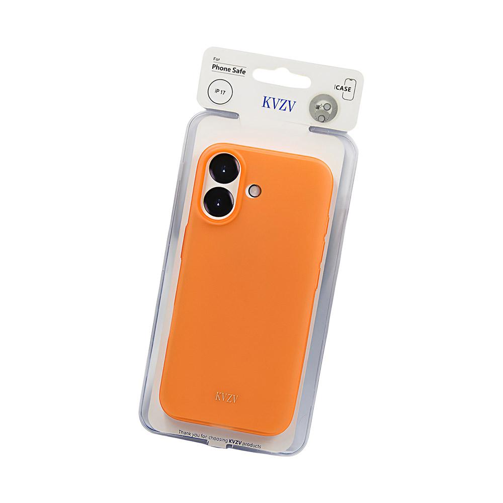 Калъф тип гръб KVZV  FrostSlim Series за iPhone  17 оранжев