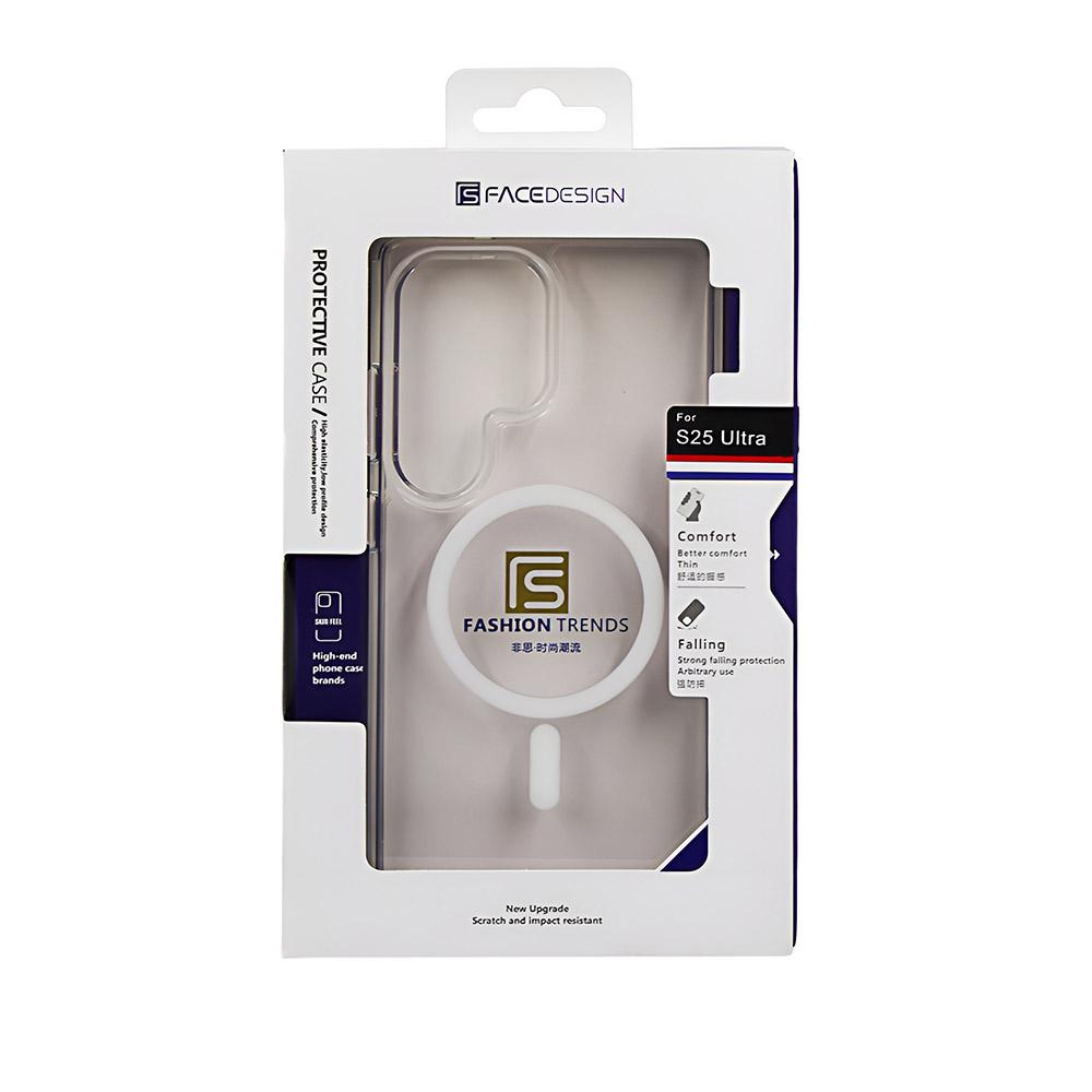 Калъф тип гръб FACEDESIGN CRYSTAL TRANSPARENT SERIES MAGSAFE за SAMSUNG S25 Ultra A прозрачен