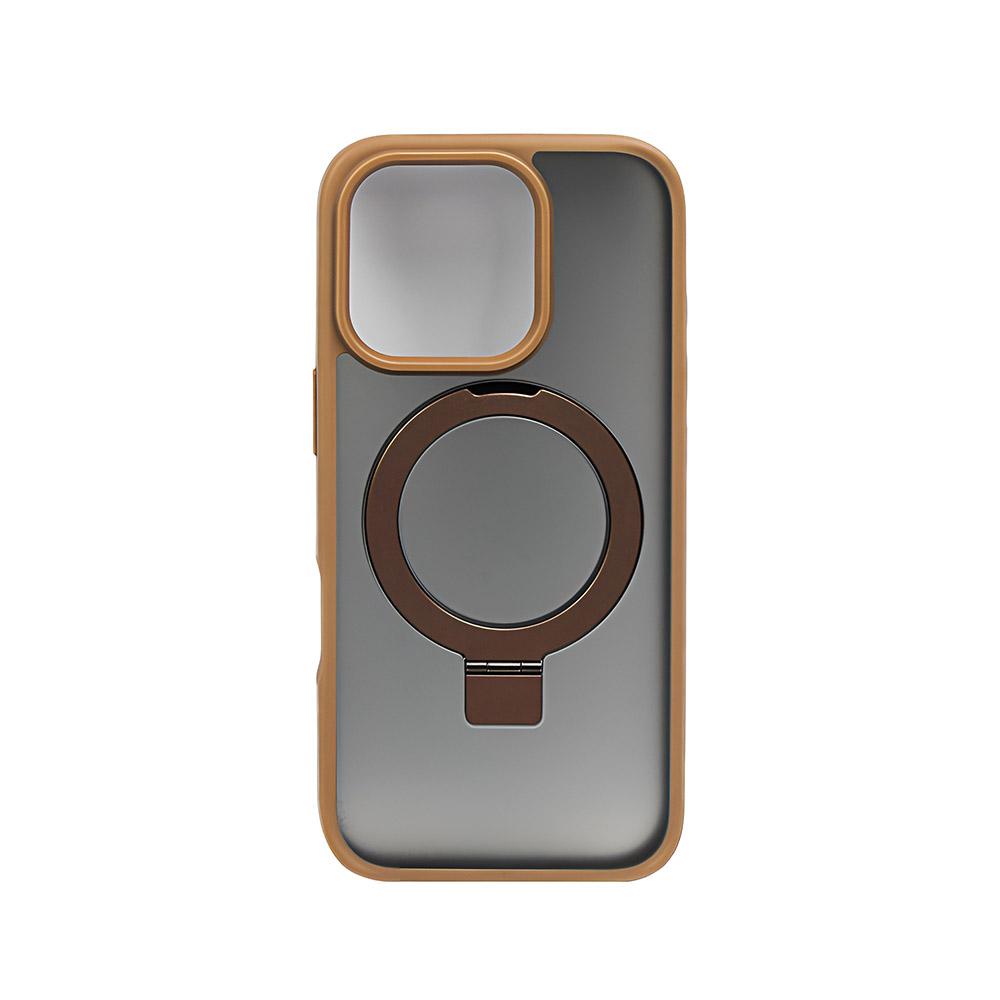 Калъф тип гръб FACEDESIGN STAND SERIES MAGSAFE за iPhone 16 Pro златен