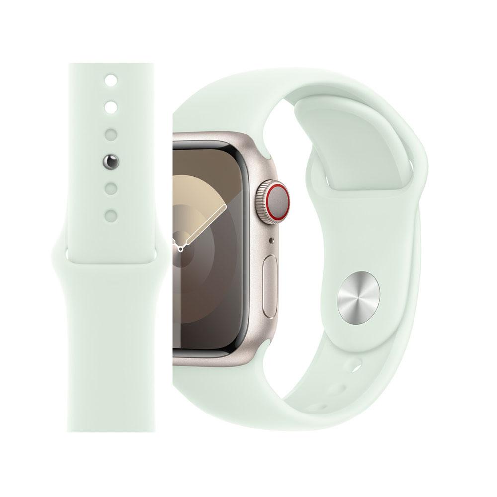Apple watch 42/44/45/49mm. едноцветна силиконова каишка сиво