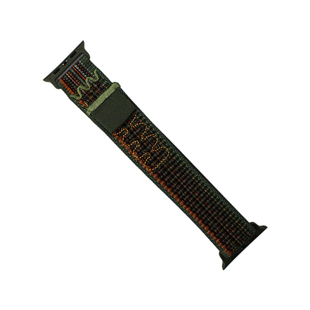 Apple watch 42/44/45/49mm. каишка ластична цветна зелено