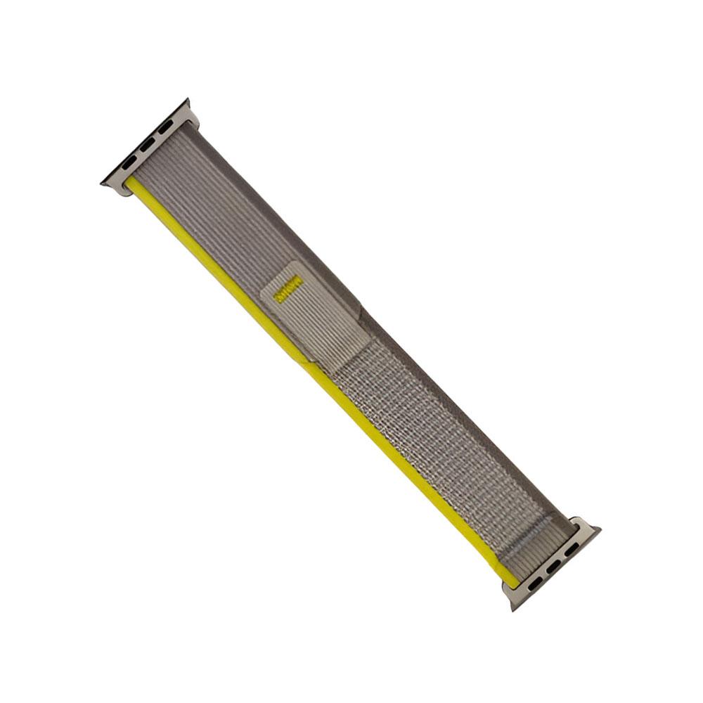 Apple watch 42/44/45/49mm. каишка ластична дюс жълто