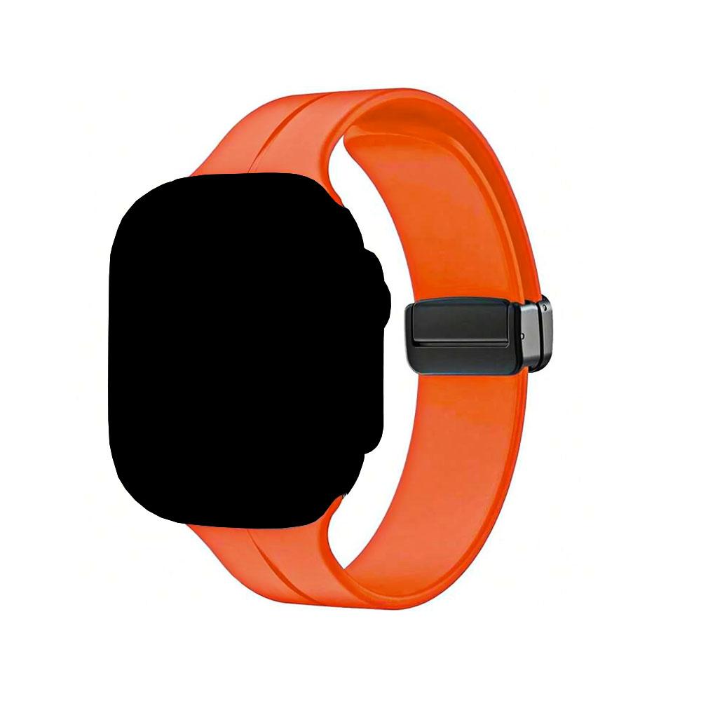 Watch band 22mm. силиконова каишка с магнит оранжево