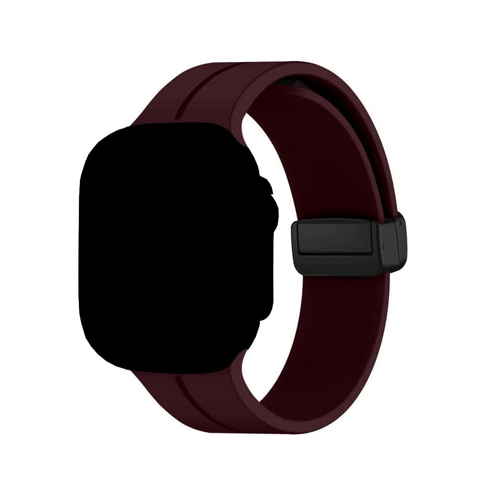 Apple watch 42/44/45/49mm.силиконова каишка с магнит боровинка