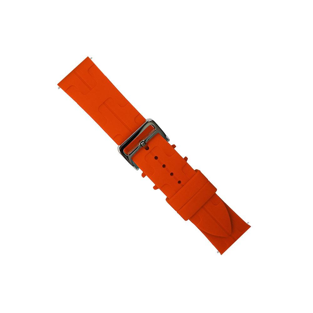 Apple watch 42/44/45/49mm. силиконова каишка с катарама оранжево