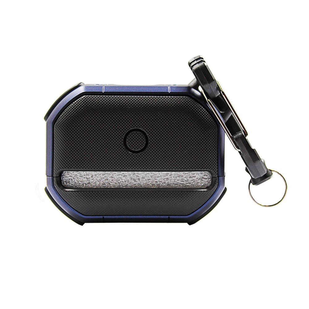 Калъф за Airpods Pro 2 брониран с карабина син